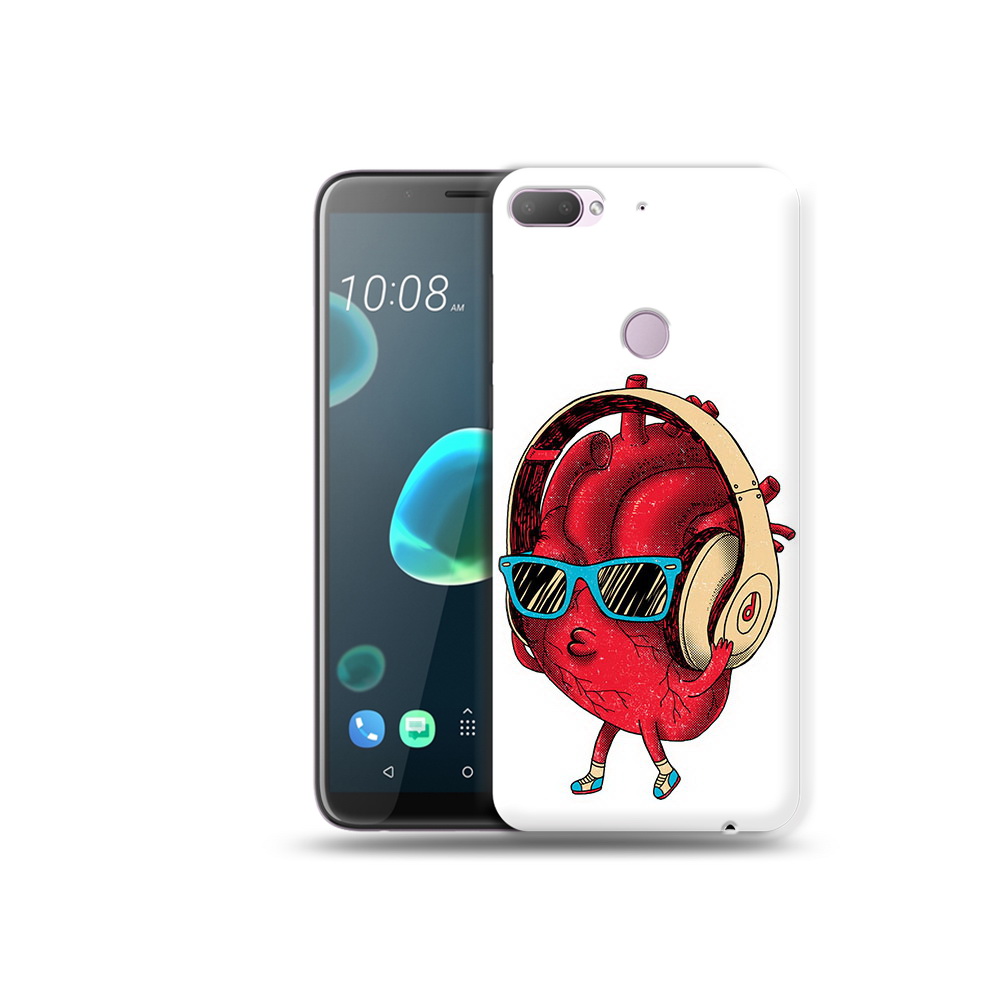 

Чехол MyPads Tocco для HTC Desire 12 Plus слушай сердце, Прозрачный, Tocco