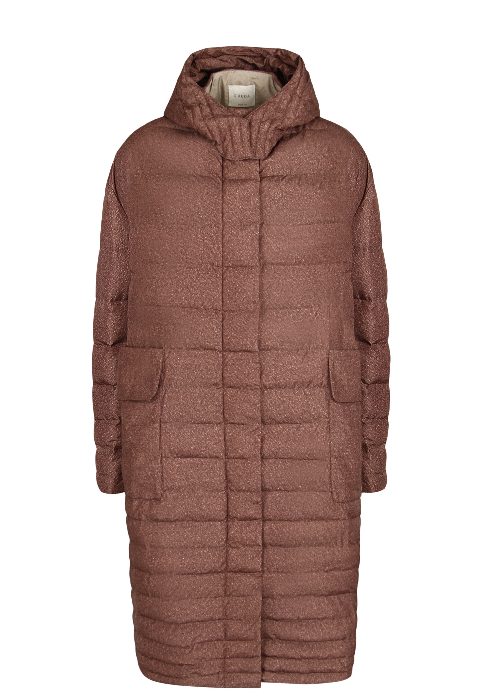 Пальто женское Ereda 138478 коричневое 42 IT