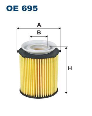 

OE 695 фильтр масляный MB W176/W246/W212 2.0i 11>