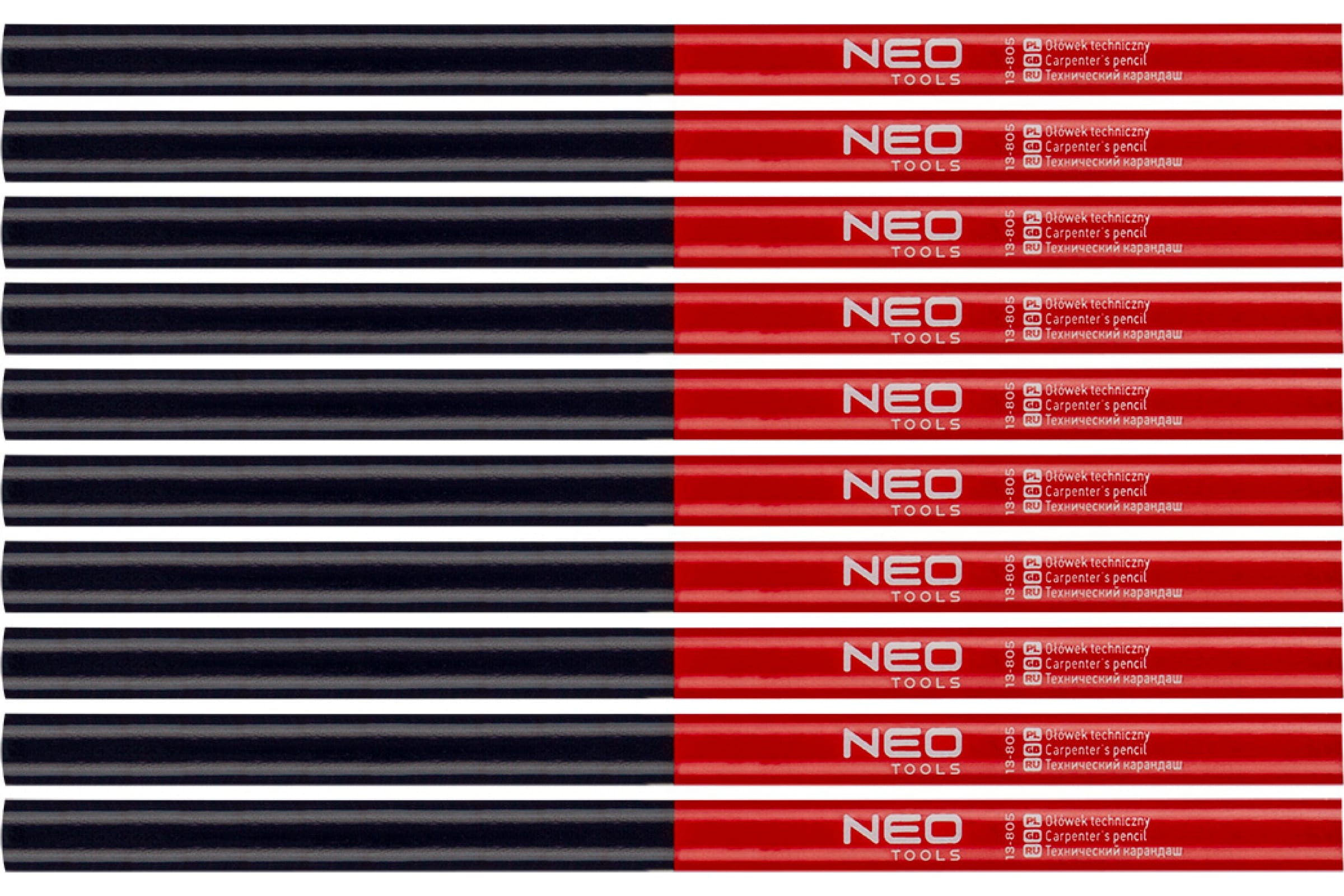 

NEO Tools Карандаши технические красный и синий 12 штук 13-805