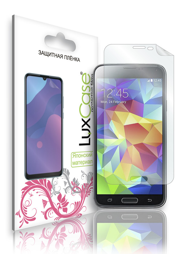 

Защитная плёнка ПЭТ LuxCase для Samsung Galaxy S5 /на гелакси с5/80837