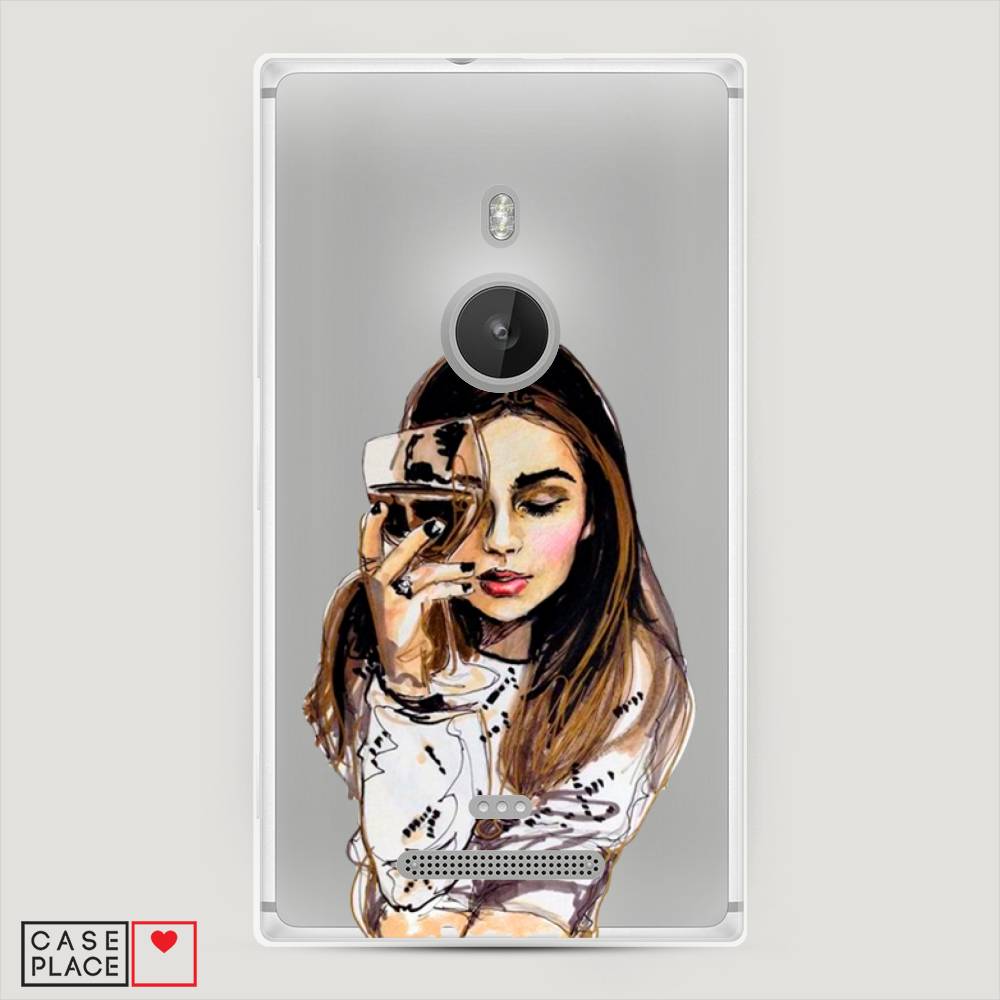 

Чехол Awog "Девушка с бокалом" для Lumia 925