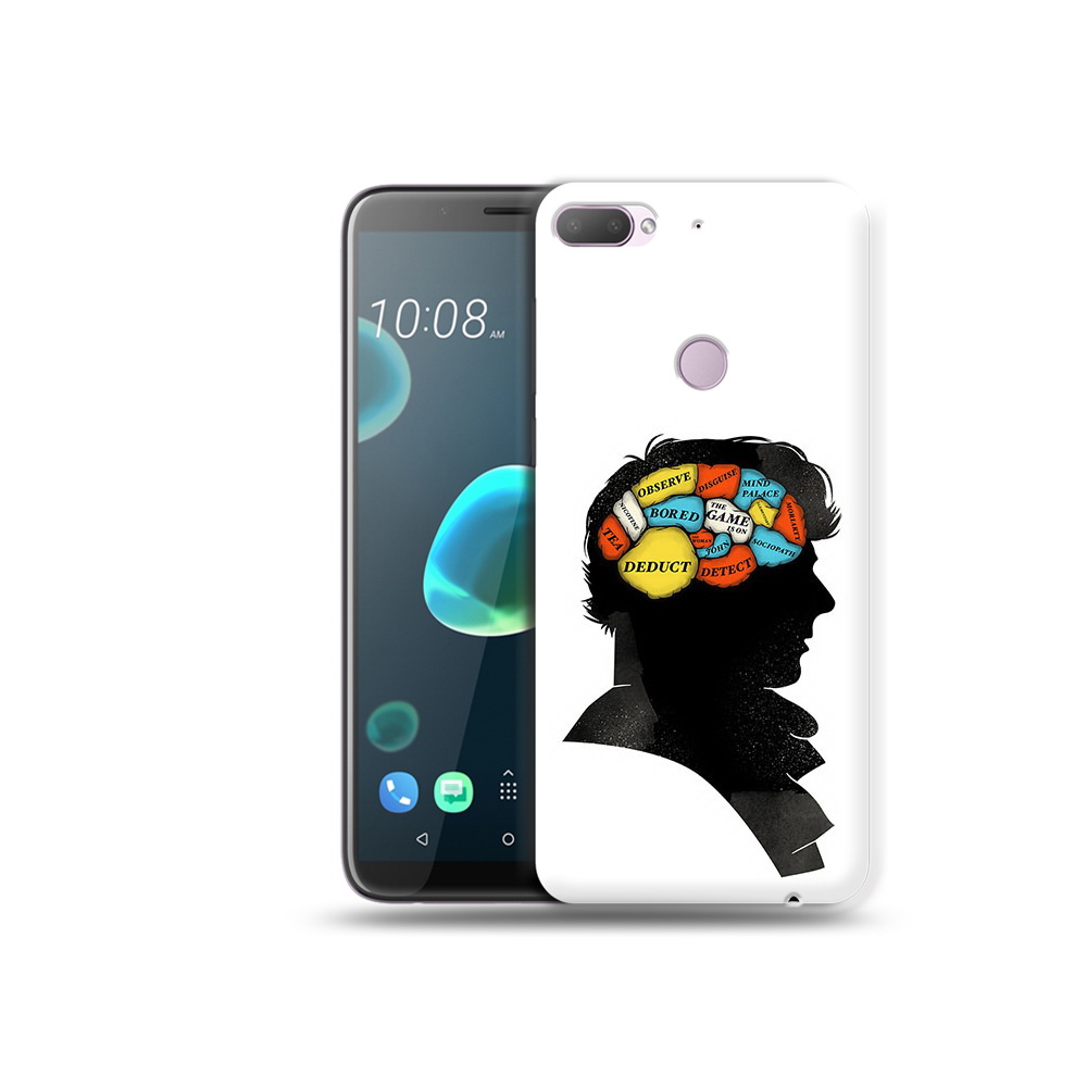 

Чехол MyPads Tocco для HTC Desire 12 Plus темный рисунок, Прозрачный, Tocco