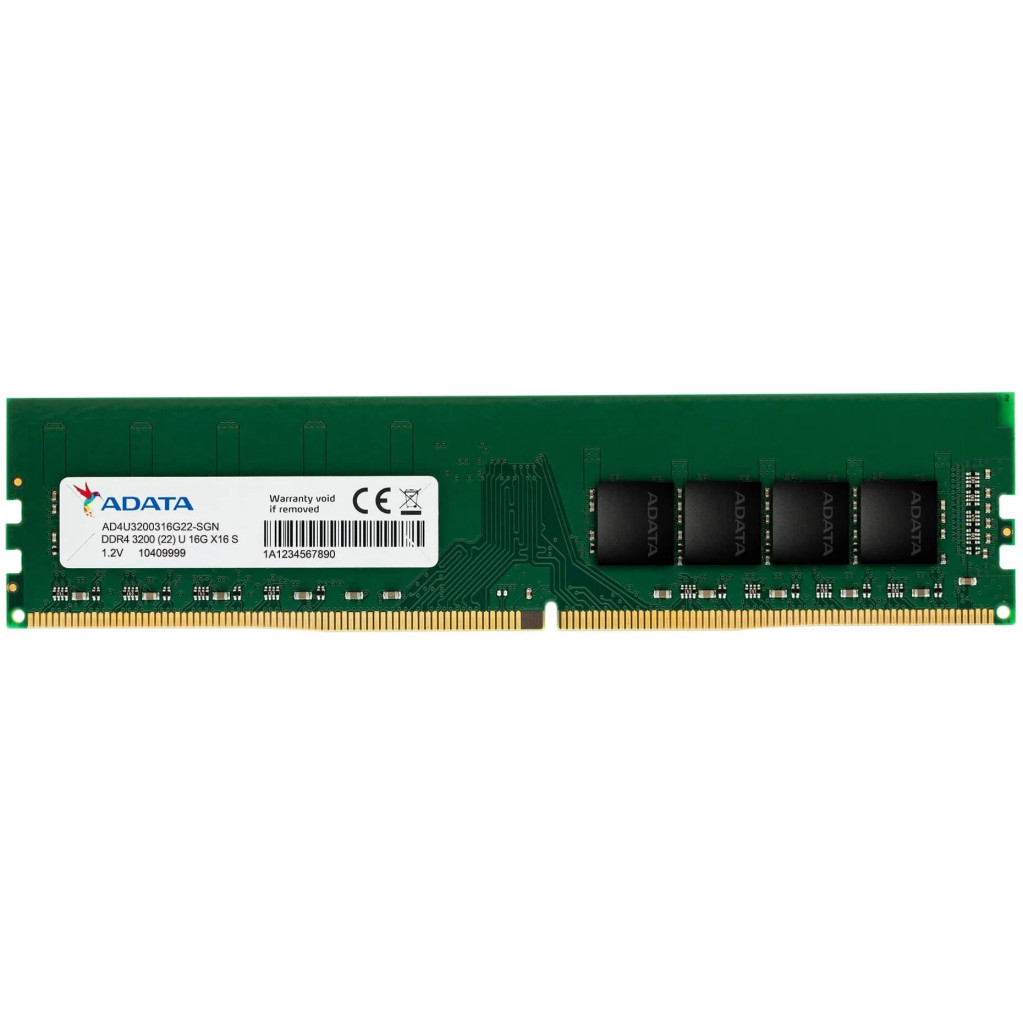 

Оперативная память ADATA (AD4U32008G22-BGN), DDR4 1x8Gb, 3200MHz