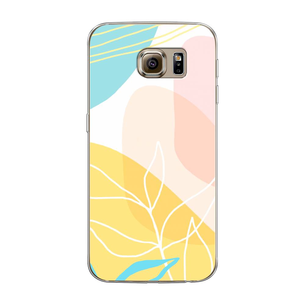 

Чехол Awog на Samsung Galaxy S6 "Летнее настроение", Желтый;голубой;розовый, 24350-10