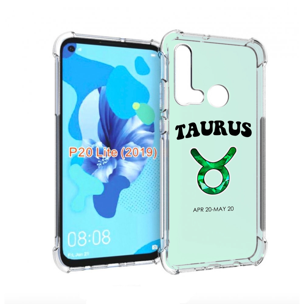 

Чехол бампер MyPads знак-зодиака-телец-1 для Huawei P20 Lite (20, Прозрачный, Tocco