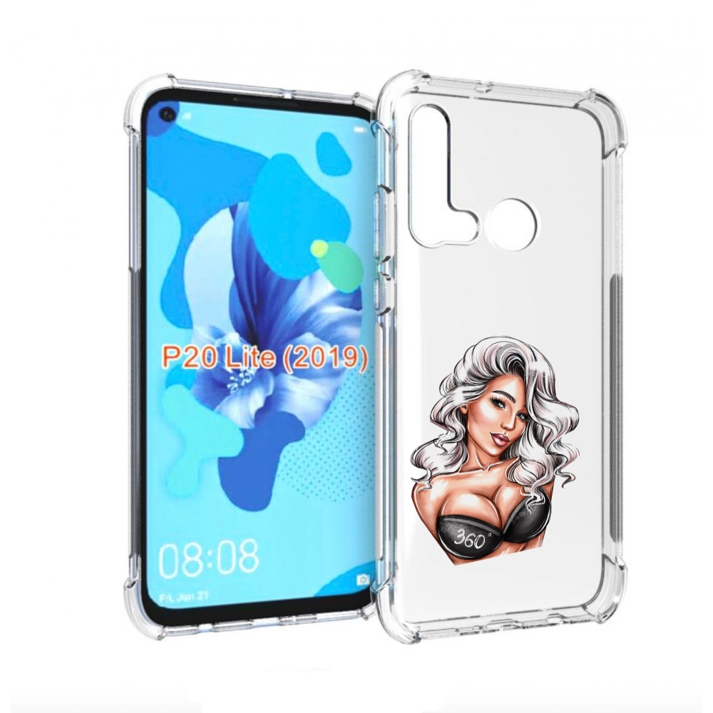 

Чехол бампер MyPads ивлеева-рисунок женский для Huawei P20 Lite, Прозрачный, Tocco