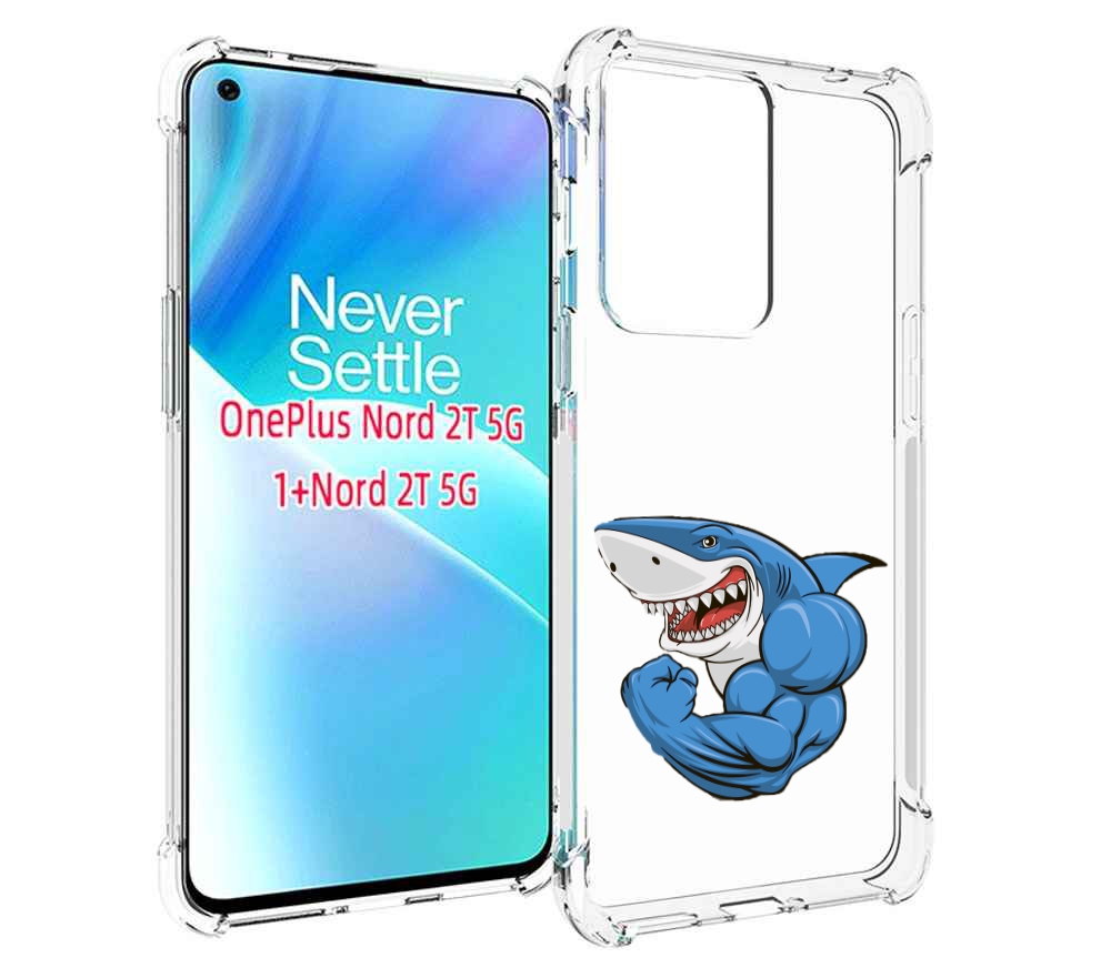 

Чехол MyPads накаченная акула для OnePlus Nord 2T, Прозрачный, Tocco