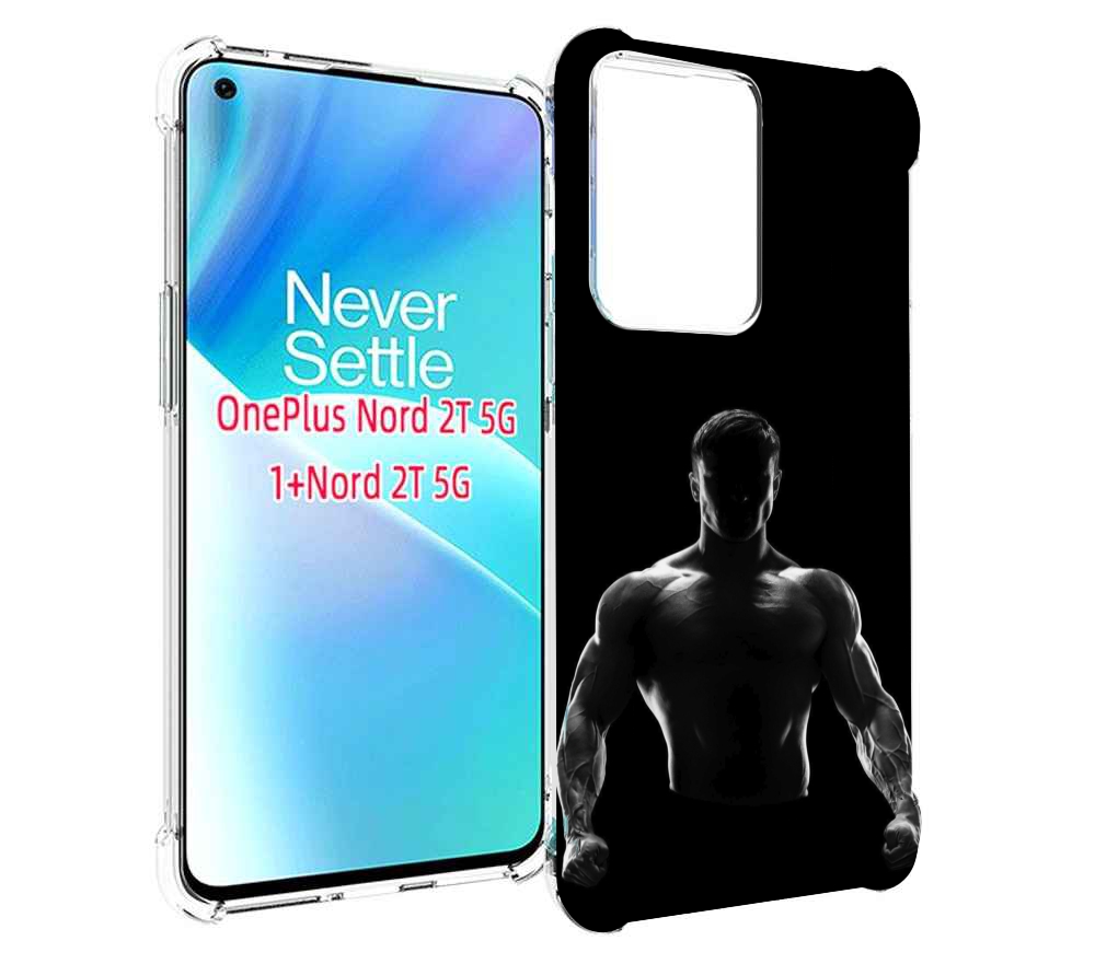 

Чехол MyPads накаченный мужчина в тени мужской для OnePlus Nord 2T, Прозрачный, Tocco