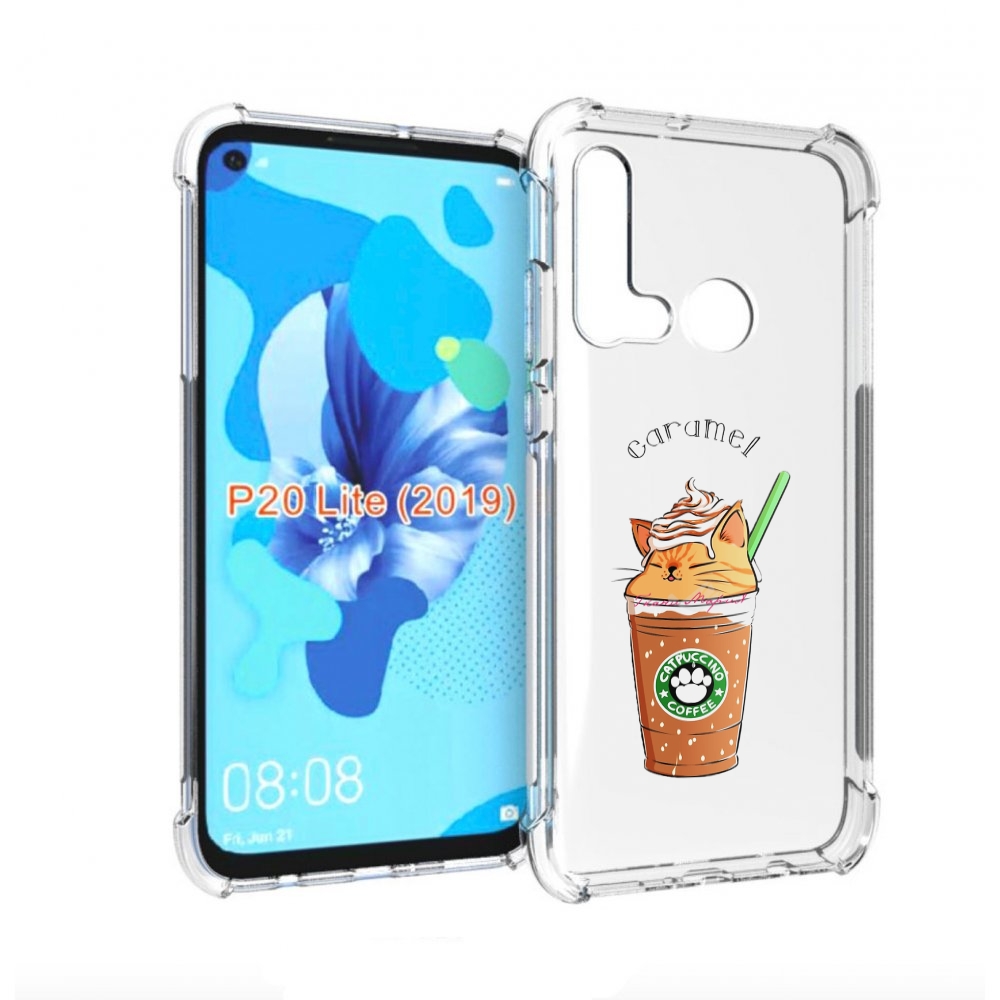 

Чехол бампер MyPads карамельный напиток женский для Huawei P20 L, Прозрачный, Tocco