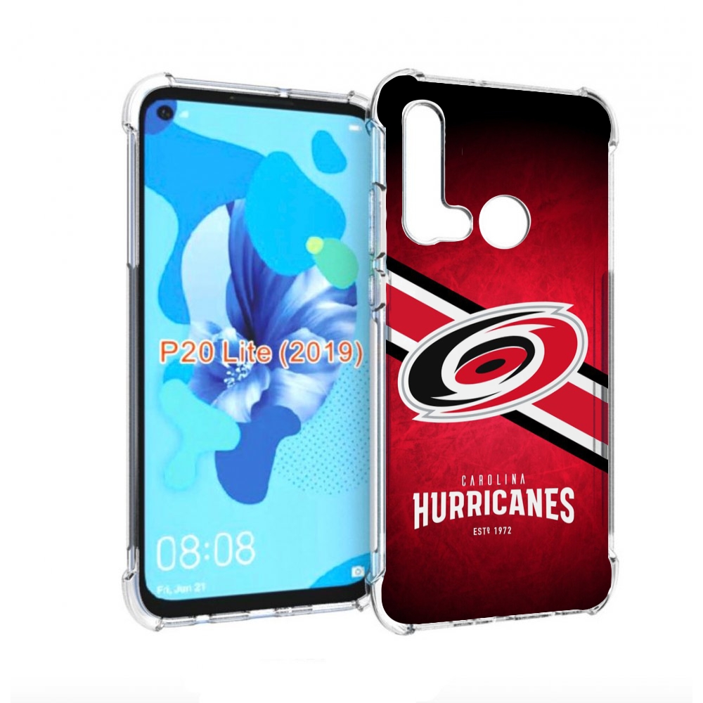 

Чехол бампер MyPads каролина харрикеинс мужской для Huawei P20, Прозрачный, Tocco