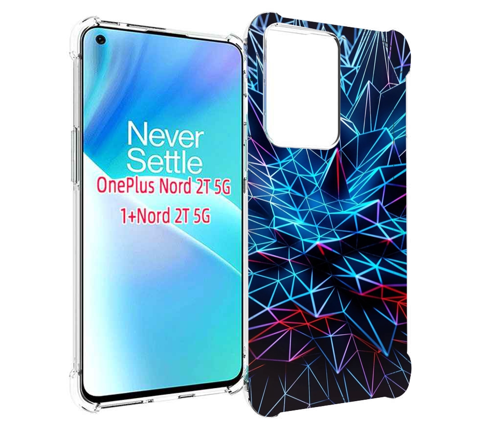 

Чехол MyPads неоновая-абстракция для OnePlus Nord 2T, Прозрачный, Tocco