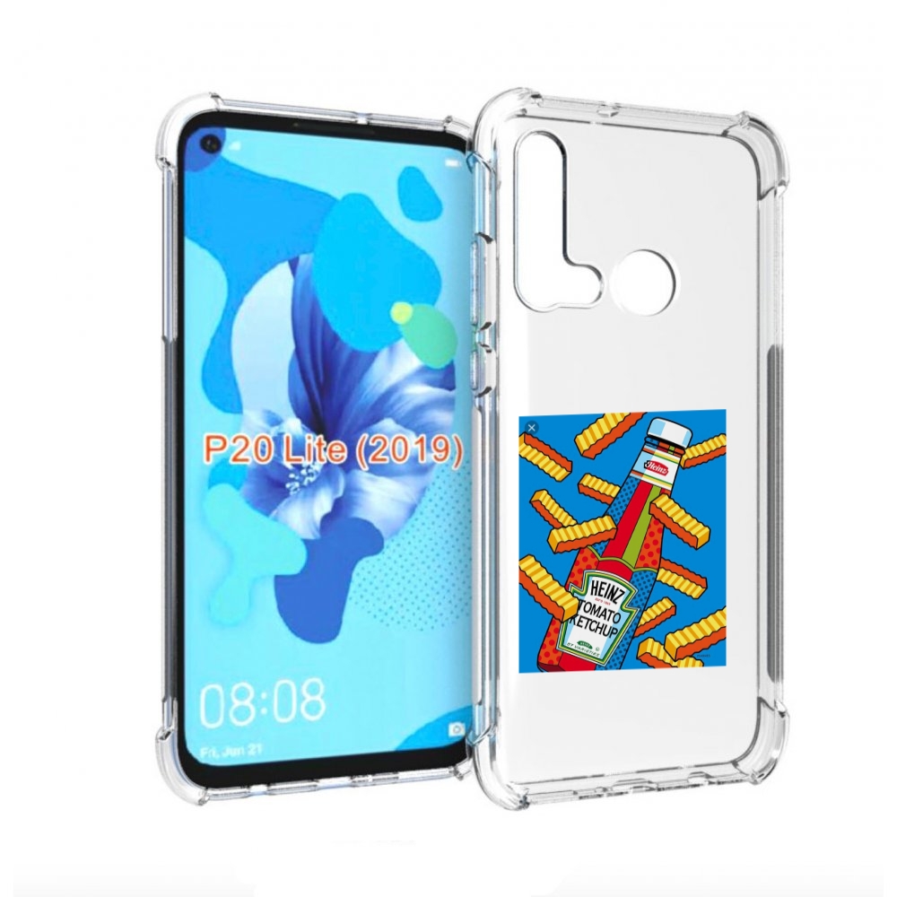 

Чехол бампер MyPads картошка с соусом для Huawei P20 Lite (2019), Прозрачный, Tocco