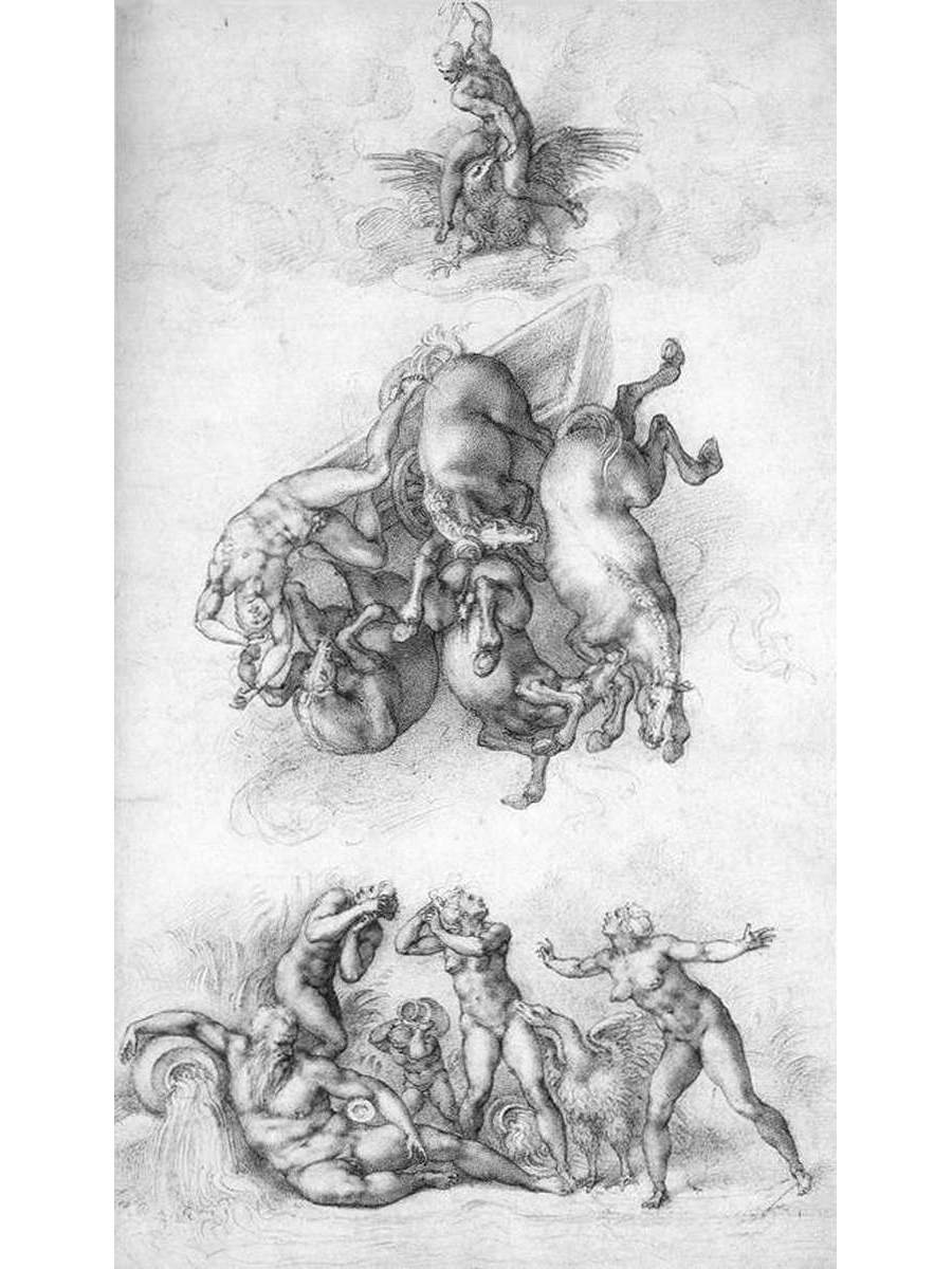 

Постер DRABS A2 Микеланджело Буонарроти The Fall of Phaeton