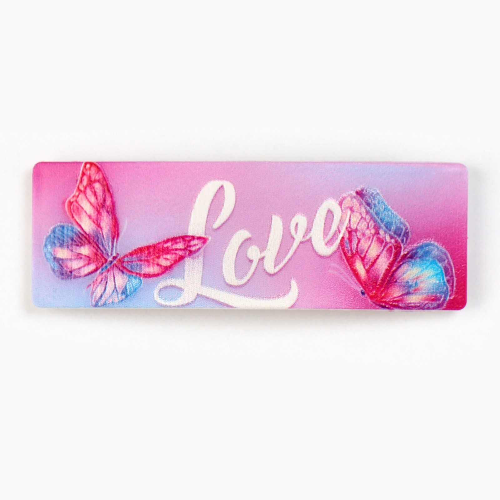 

Заколка для волос Love, 5,3 х 1,8 см, Розовый, 9762381