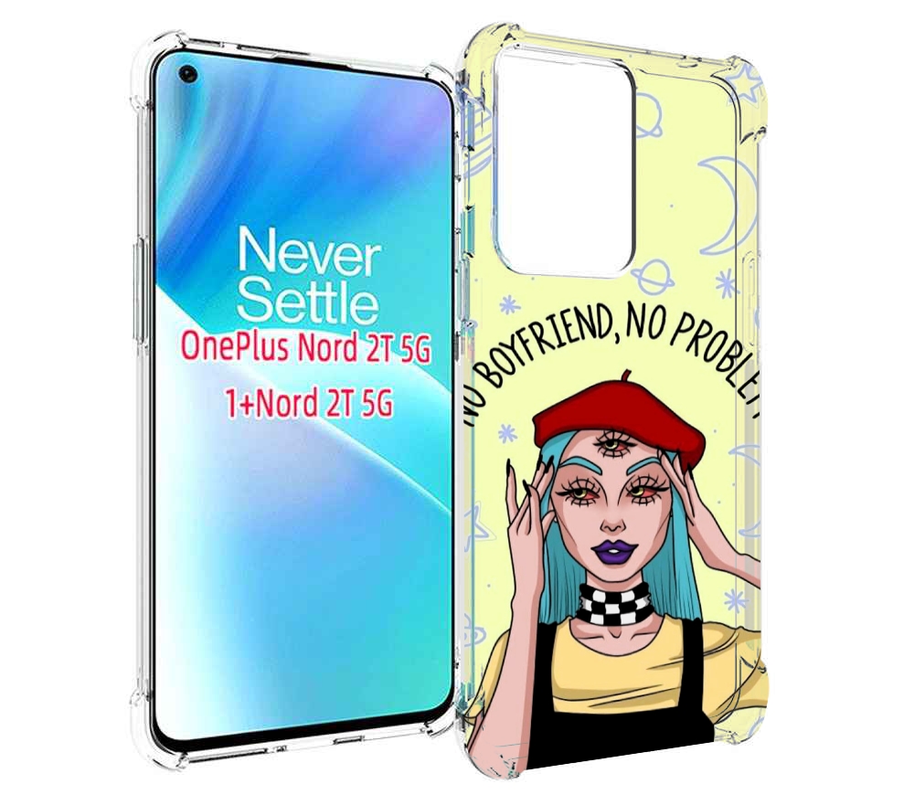 

Чехол MyPads нет-проблем-нет-мужчин женский для OnePlus Nord 2T, Прозрачный, Tocco