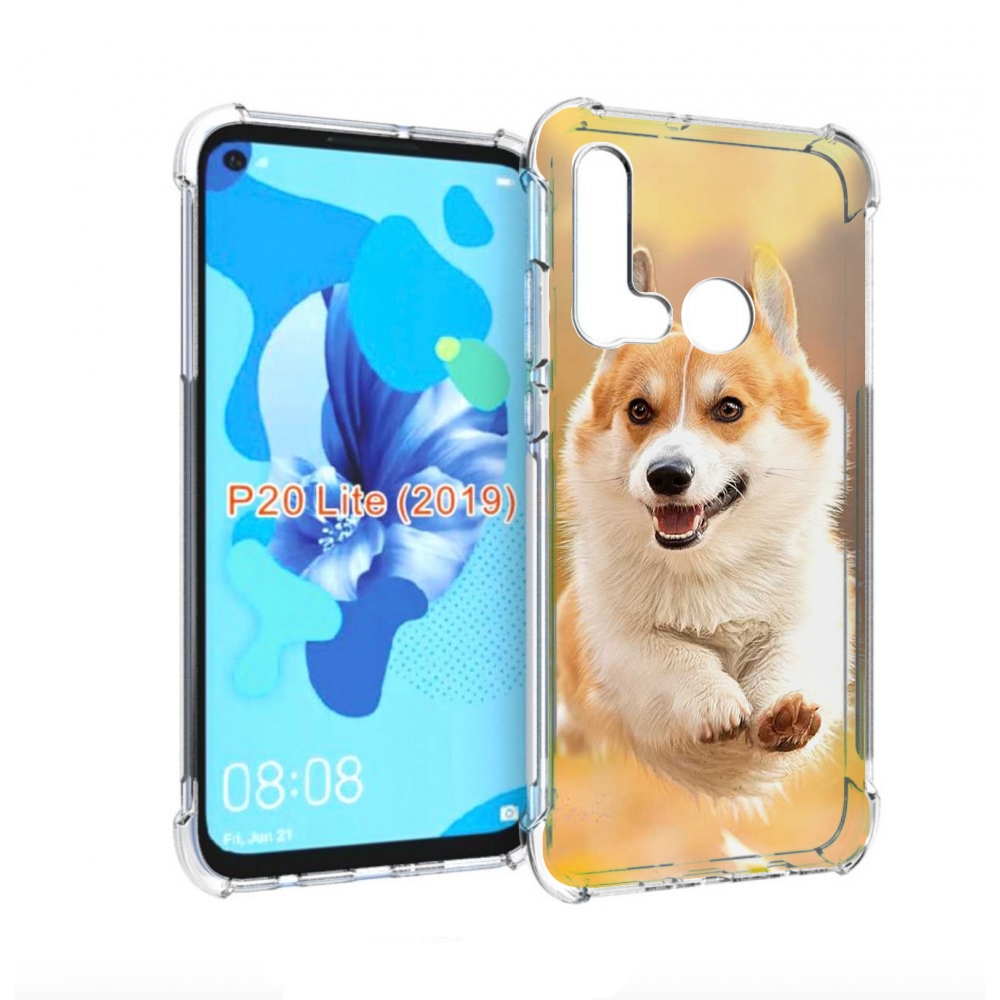 Чехол бампер MyPads когри собака для Huawei P20 Lite (2019)