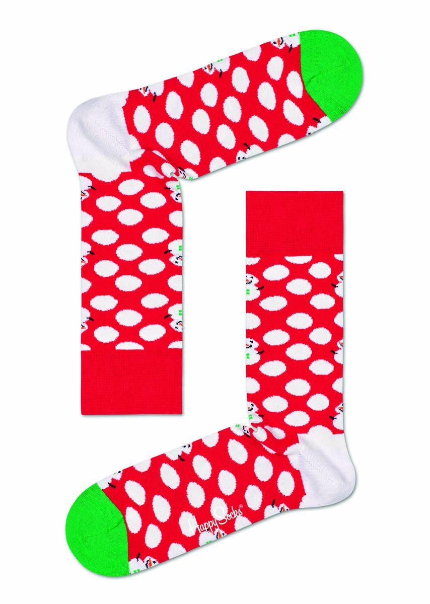 

Носки унисекс Happy Socks Big Dot Snowman Sock BDS01 красные, Красный, Big Dot Snowman Sock BDS01