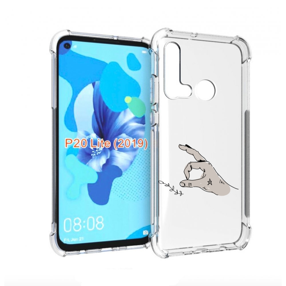 

Чехол бампер MyPads кольцо для Huawei P20 Lite (2019), Прозрачный, Tocco