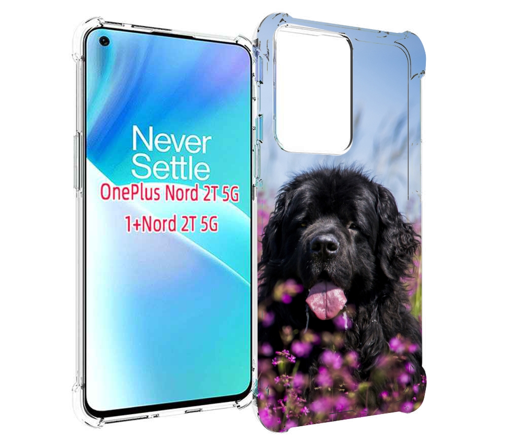 

Чехол MyPads ньюфаундлед для OnePlus Nord 2T, Прозрачный, Tocco