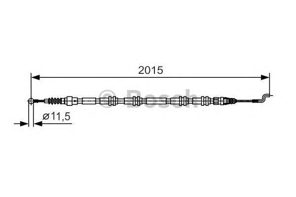 

1 987 482 017 трос ручника правый L=2015 VW T5 2.5TDI 04-09