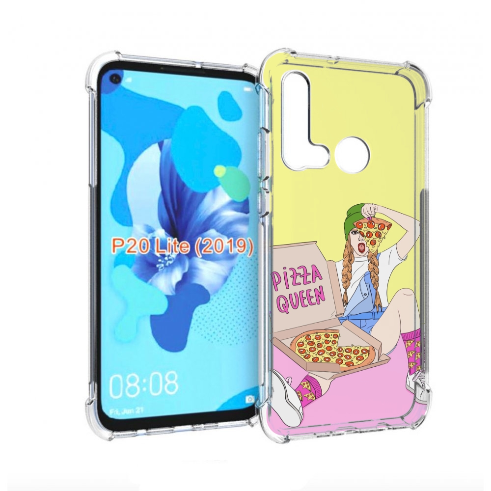 

Чехол бампер MyPads королева-пиццы женский для Huawei P20 Lite (, Прозрачный, Tocco