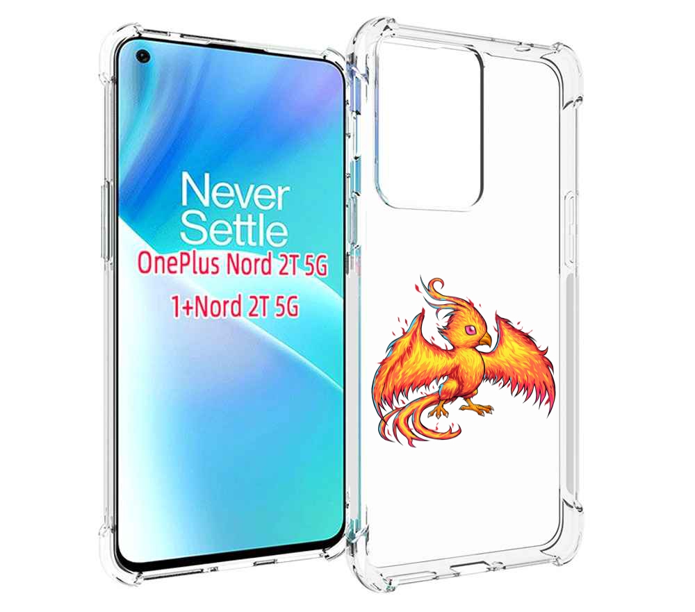 

Чехол MyPads огненная-птичка для OnePlus Nord 2T, Прозрачный, Tocco