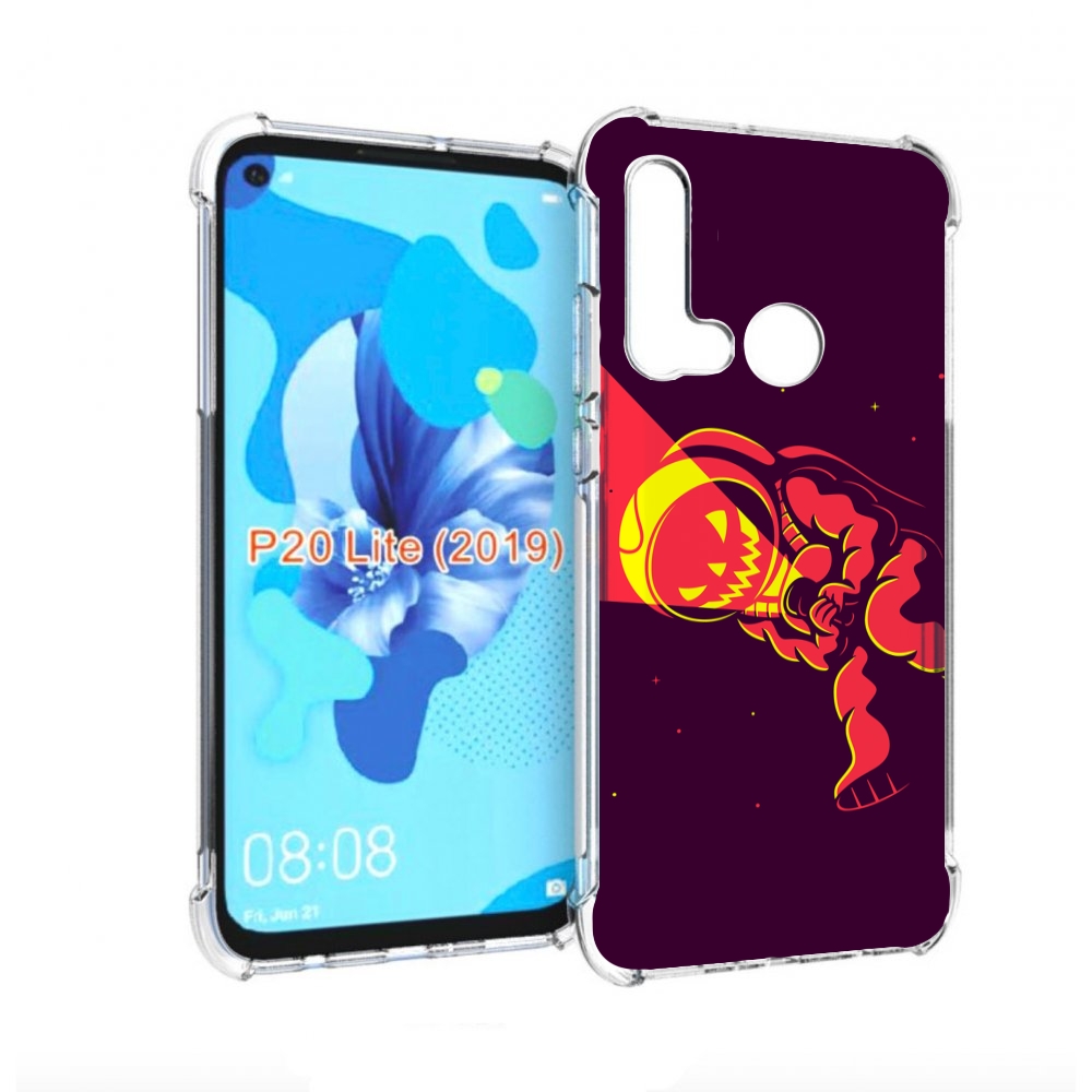 

Чехол бампер MyPads космонавт-в-хеллуин для Huawei P20 Lite (201, Прозрачный, Tocco