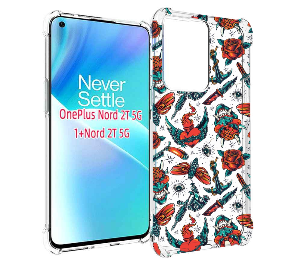 

Чехол MyPads олд-скул-пак для OnePlus Nord 2T, Прозрачный, Tocco