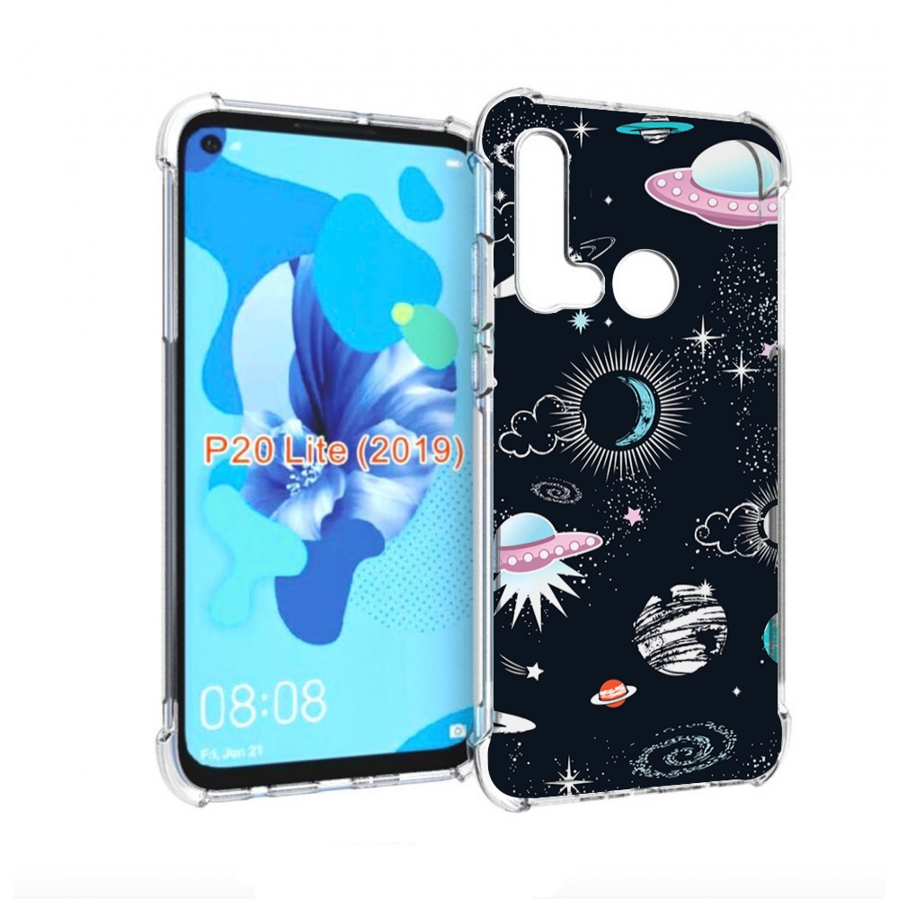 

Чехол бампер MyPads космос-мини-картинки для Huawei P20 Lite (20, Прозрачный, Tocco