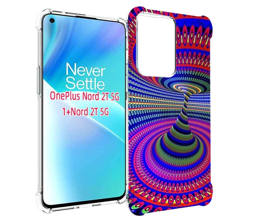

Чехол MyPads оптическая иллюзия для OnePlus Nord 2T, Прозрачный, Tocco