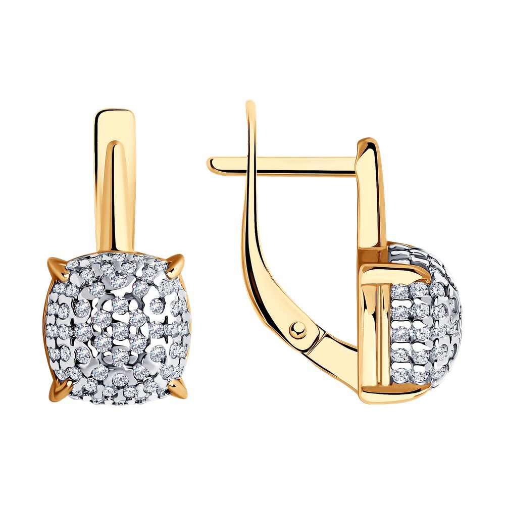 

Серьги из серебра Diamant 93-120-01827-1, фианит, 93-120-01827-1