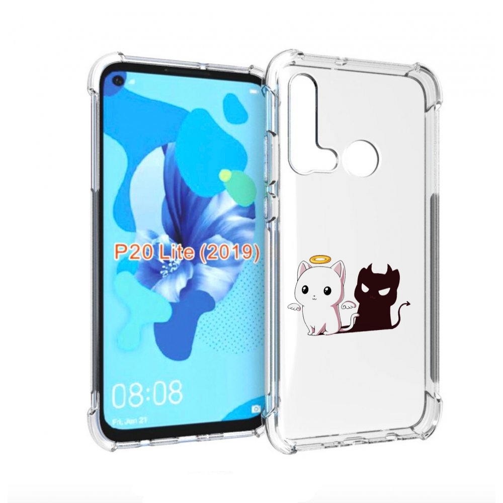 

Чехол бампер MyPads котик-с-злой-тенью для Huawei P20 Lite (2019, Прозрачный, Tocco