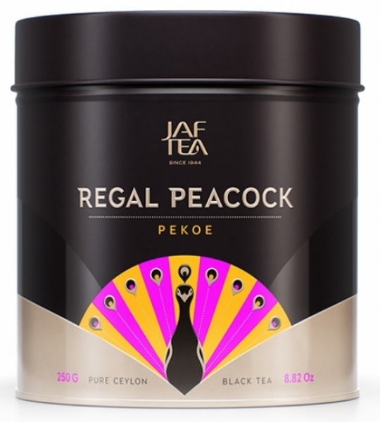 Чай чёрный JAF TEA Regal Peacock листовой, сорт Pekoe, 250 г