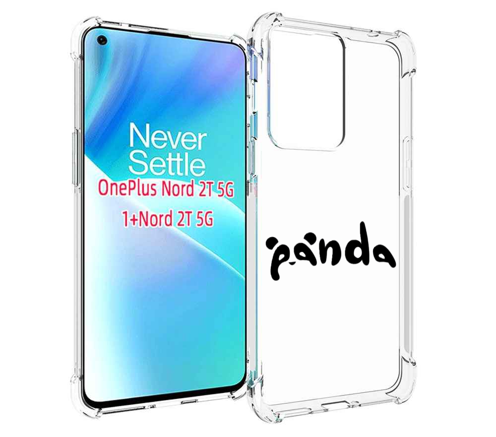 

Чехол MyPads панда надпись для OnePlus Nord 2T, Прозрачный, Tocco