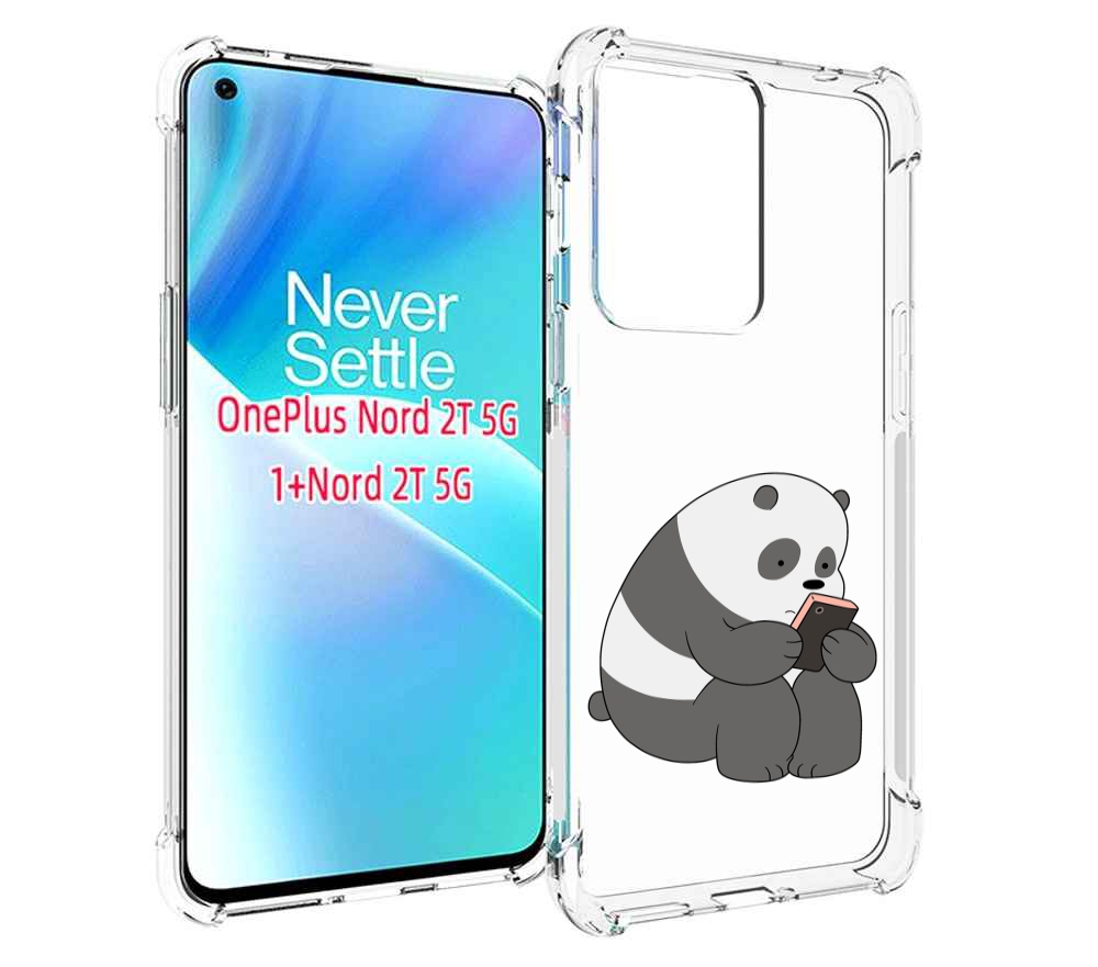 

Чехол MyPads панда-в-телефоне для OnePlus Nord 2T, Прозрачный, Tocco