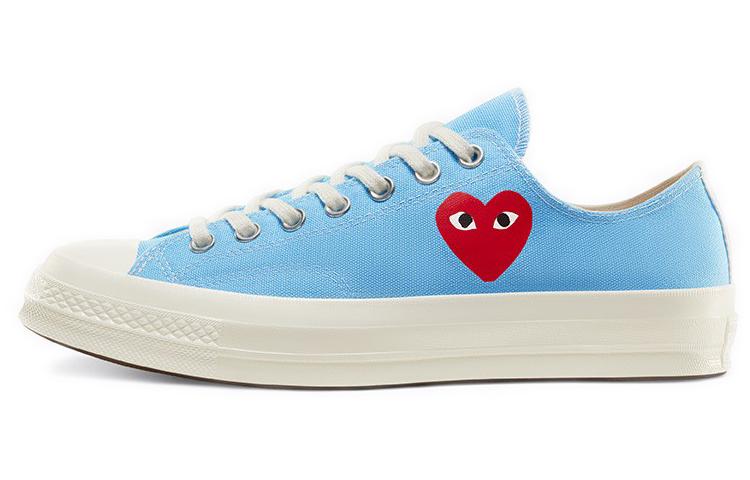 

Кеды унисекс Converse CDG Play Chuck Taylor All Star 1970s Low голубые 35 EU, Голубой, CDG Play x Converse Chuck Taylor All Star 1970s Low