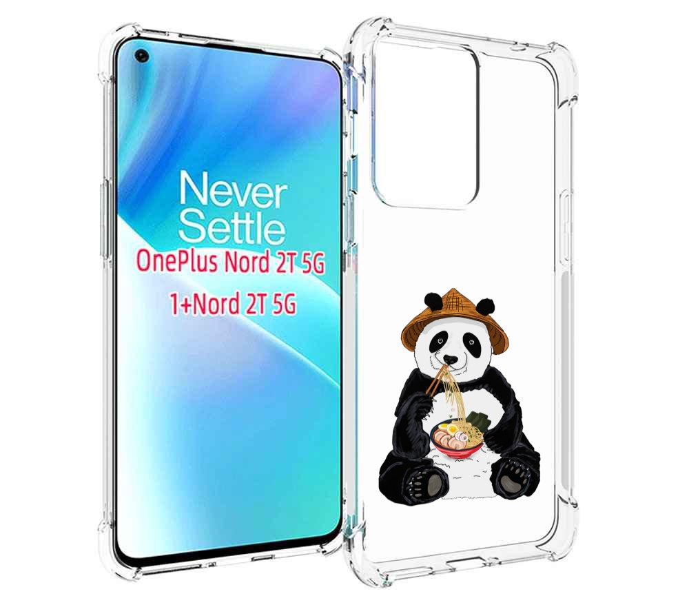 

Чехол MyPads панда-любит-лапшу для OnePlus Nord 2T, Прозрачный, Tocco