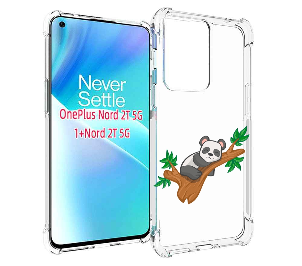 

Чехол MyPads панда-на-деревце для OnePlus Nord 2T, Прозрачный, Tocco