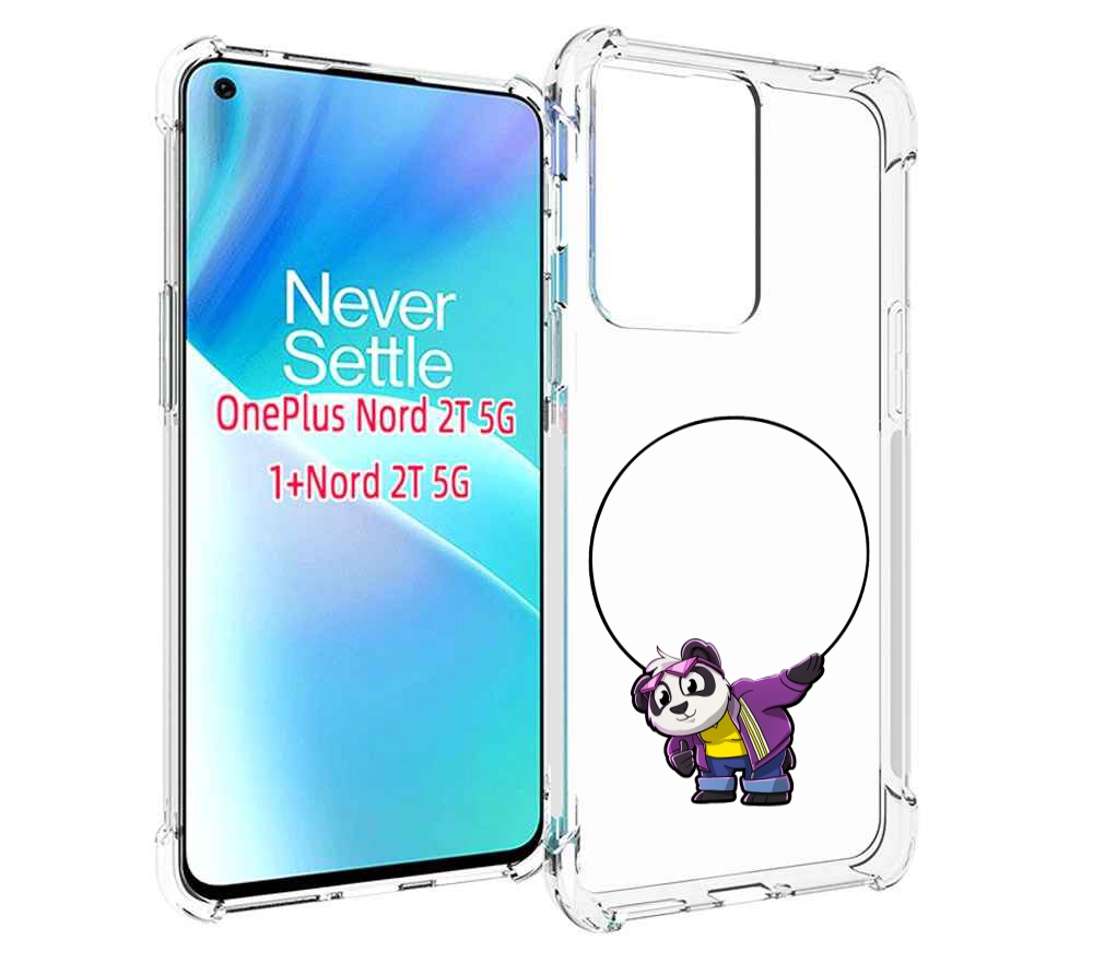 

Чехол MyPads панда-с-обручем для OnePlus Nord 2T, Прозрачный, Tocco