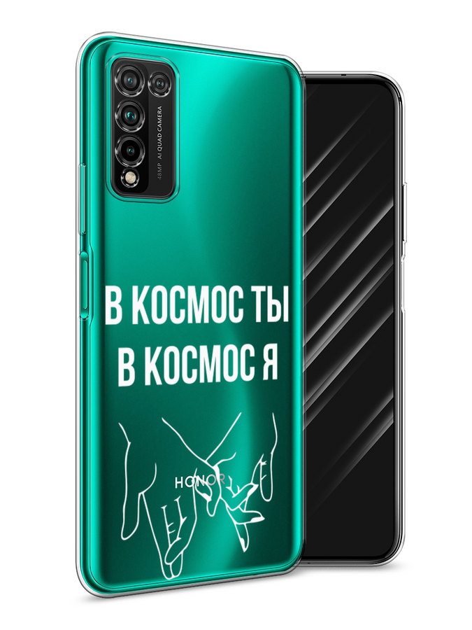 

Чехол Awog на Honor 10X Lite "В космос ты В космос я", Прозрачный;белый;серый, 6104650-6