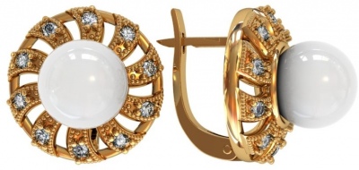 

Серьги из серебра с фианитом ПРИВОЛЖСКИЙ ЮВЕЛИР 342925-FA11ZM07, 342925-FA11ZM07