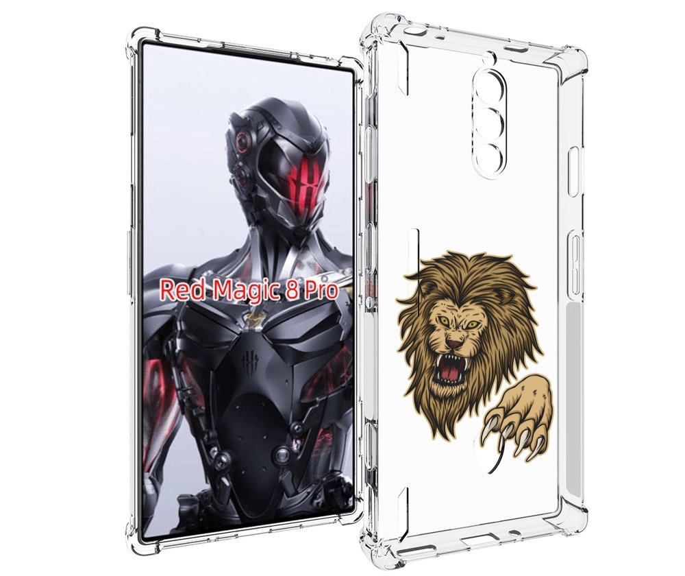 

Чехол MyPads Лев-завоеватель мужской для ZTE Nubia Red Magic 8 Pro / Red Magic 8 Pro Plus, Tocco