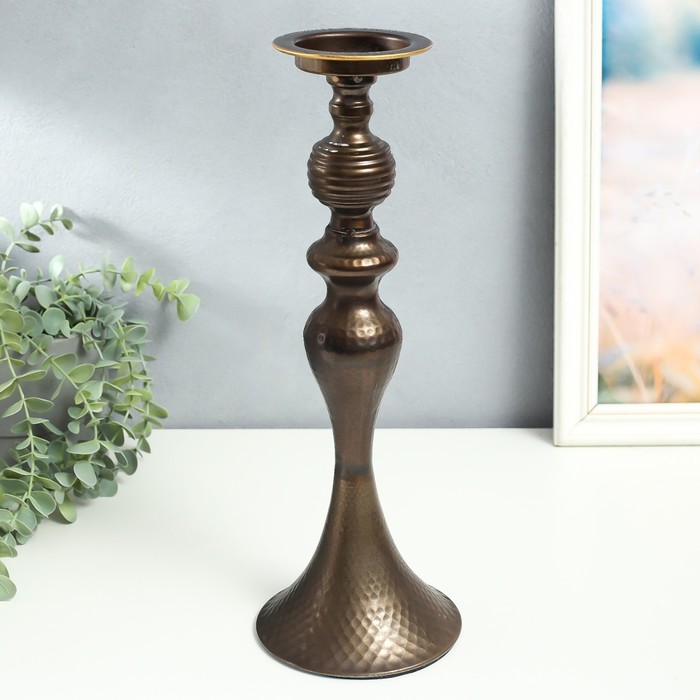 

Подсвечник металл на 1 свечу "Рудольфо" состаренная бронза 13х13х37 см, Золотистый