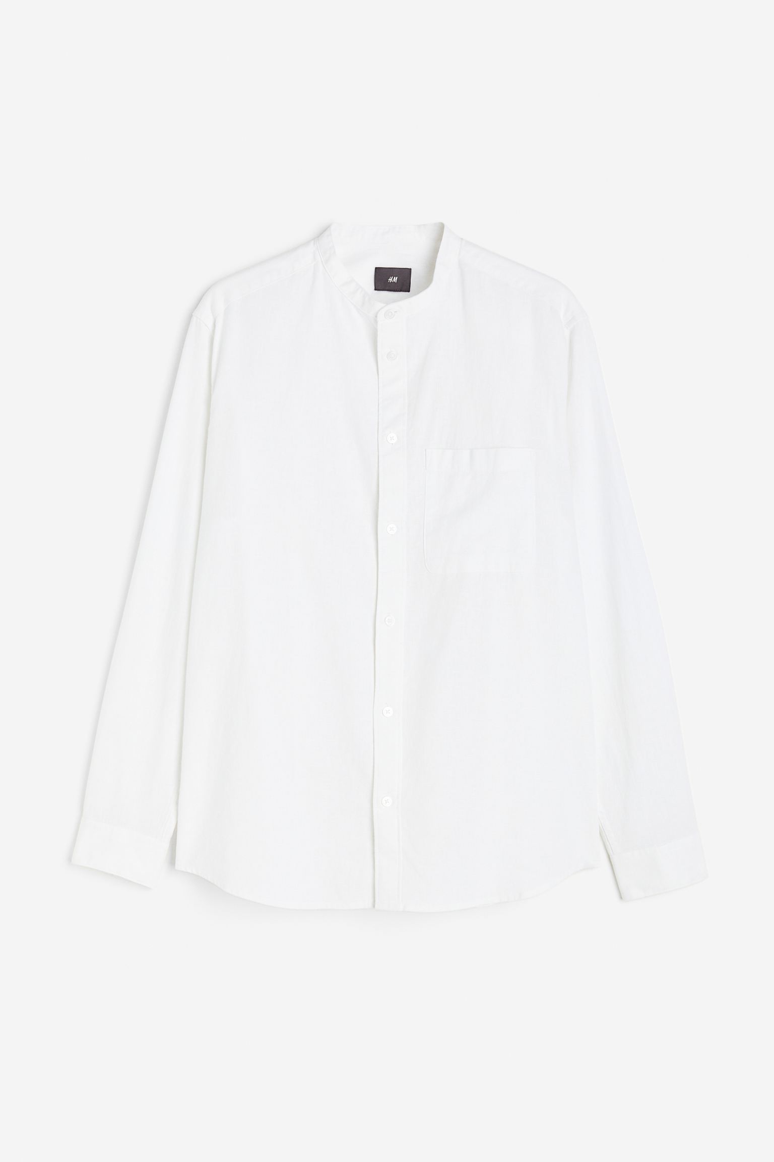 Рубашка мужская H&M 740425018 белая L (доставка из-за рубежа)