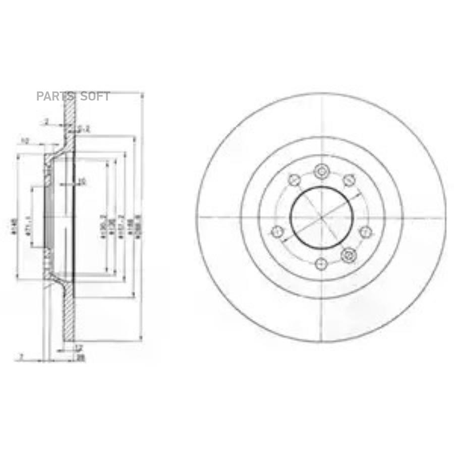 

Bg3836_диск тормозной задний peugeot 407 1.8-3.0 04>