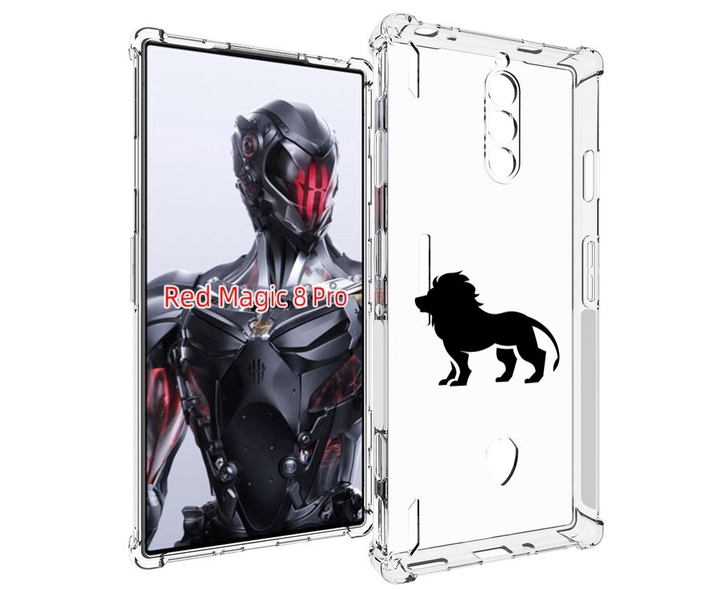 Чехол MyPads Лев для ZTE Nubia Red Magic 8 Pro / Red Magic 8 Pro Plus