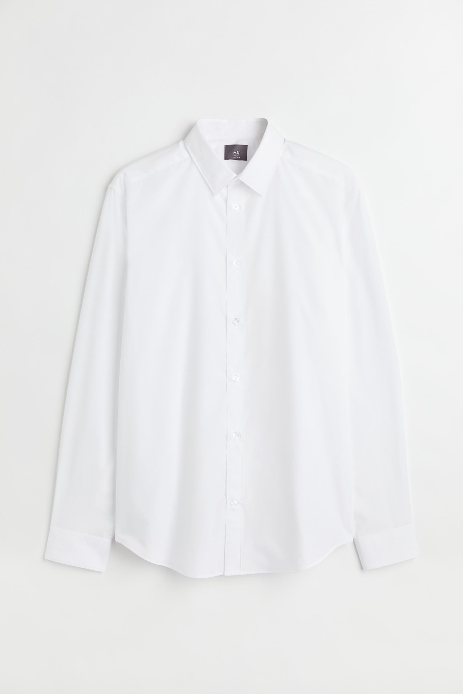 

Рубашка мужская H&M 976709001 белая XS (доставка из-за рубежа), Белый, 0976709001