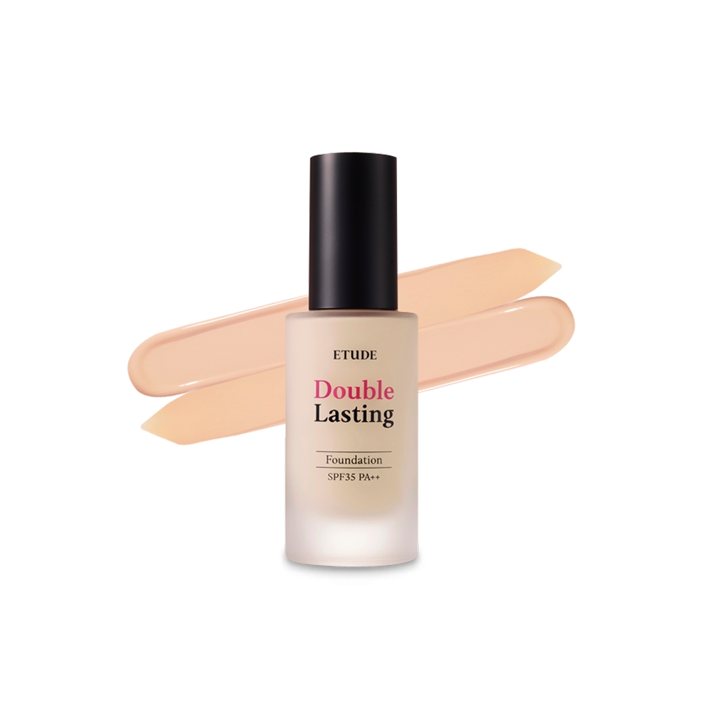 Основа тональная Etude Double Lasting Foundation SPF35 PA++ 17c1, light vanilla, 30г