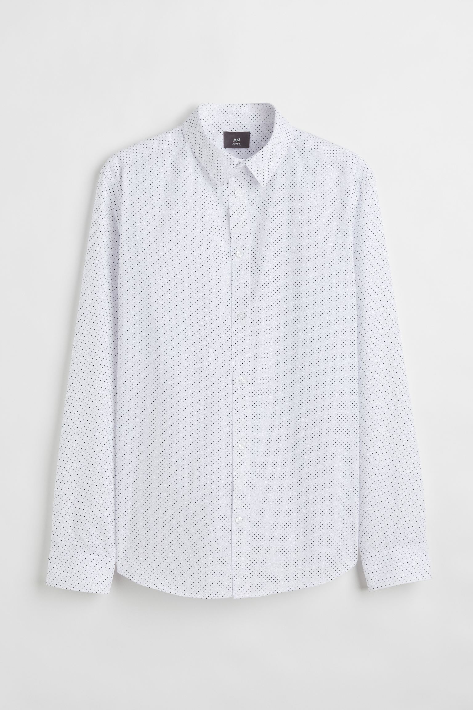 Рубашка мужская H&M 976709002 белая XL (доставка из-за рубежа)
